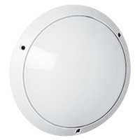 Decorative bulkhead IP 54 Ø340 mm - 100 W plain - white