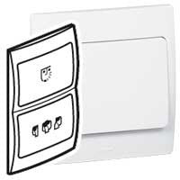 LEGRAND 281135 SHAVER SOCKET Mallia White