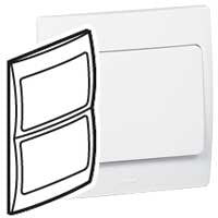 LEGRAND 281191 BLANKING PLATE 2G Mallia White