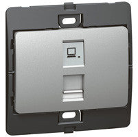 LEGRAND 283162 281905 DATA OUTLET RJ45 SINGLE Mallia Silver