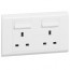 LEGRAND 13A DOUBLE SWITCHED SOCKET + LED Part No: 617047