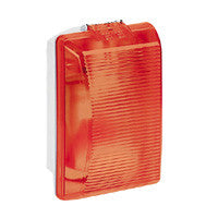 Bulkhead light Plexo IP54-IK08 Rectangular-75W incandescent-red