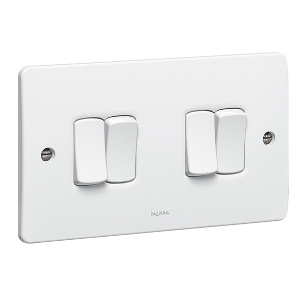 LEGRAND 730004 4G 2W 10AX Synergy White