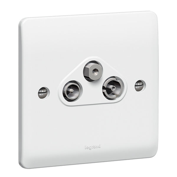LEGRAND 730043 SCREENED TV+FM+SAT Synergy White