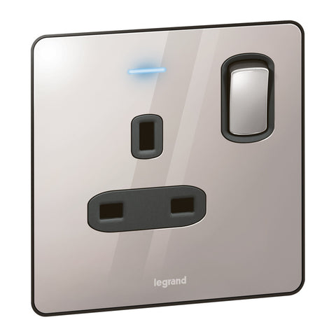 LEGRAND 1G 13A DP SWITCHED SOCKET Part No 832060