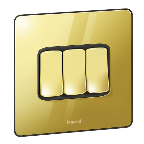 LEGRAND 832533 3G 2W 20AX Synergy Sleek Gold
