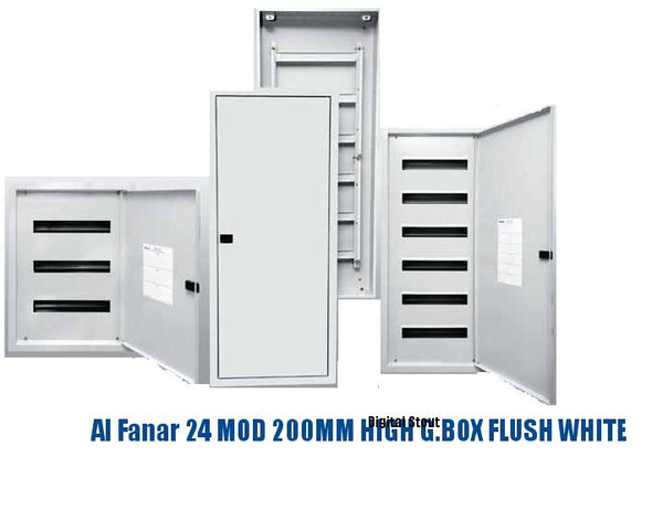 Al Fanar 24 MOD 200MM HIGH G.BOX FLUSH WHITE