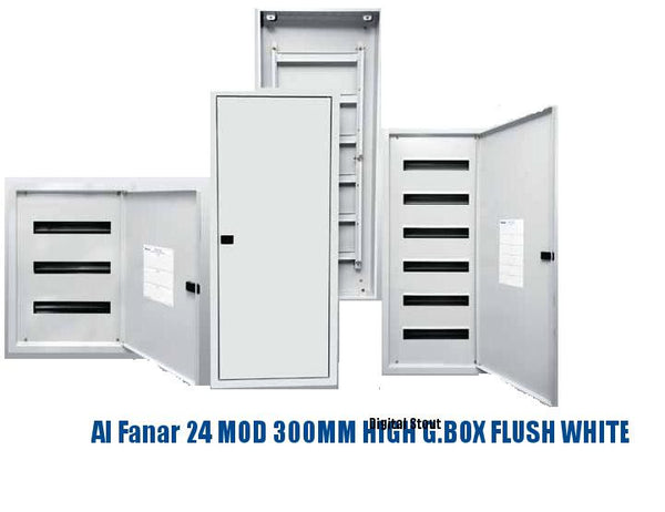 Al Fanar 24 MOD 300MM HIGH G.BOX FLUSH WHITE