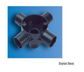 Decoduct 20mm INTERSECTION FOUR WAY (Back Outlet)