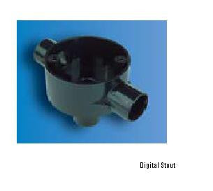 Decoduct 20mm THROUGH TWO WAY(Back Outlet)