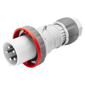GEWISS GW61053 STRAIGHT PLUG 3P+N+E 63A - RED IP44