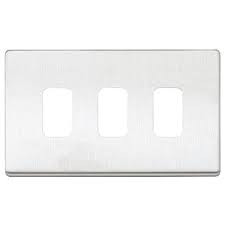 MK K24333BSS 3M GRID PLUS FRONT PLATE WITH MOUNTING FRAME
