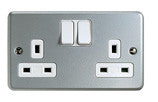 MK METALCLAD 13A 2G DP SWITCH SOCKET OUTLET