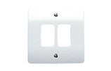 MK K3632WHI 2MODULE GRID PLUS FRONTPLATE