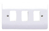 MK K3633WHI 3MODULE GRID PLUS FRONTPLATE