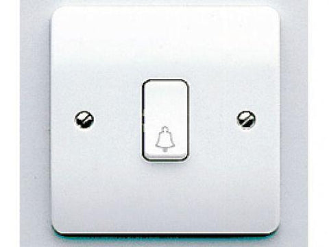 MK 10A 1G SP PUSHSWITCH BELL SYM. K4878BWHI