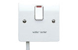 MK 20A DP SWITCH WITH NEON AND FLEX OUTLET (AT BASE) MARKED "WATER"