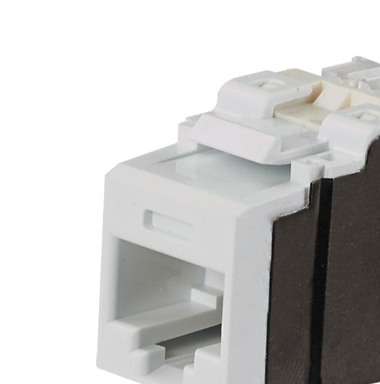Panduit Cat 6a Jack, UTP, Arctic White Color, Punchdown (NK6X88MAW)