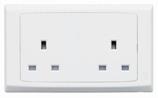 MK S781Whi 2G 13A unswitched socket outlet