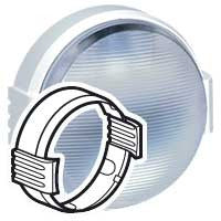 Cover plate Koro Round bulkhead lights - clip-on - white