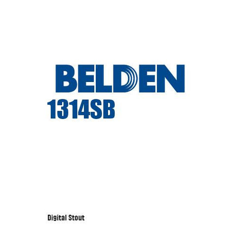 Belden 1314SB - Digital Stout