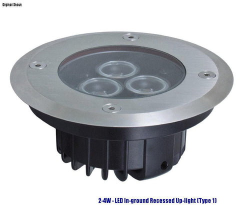 FRATER 2-4W - LED In-ground Recessed Up-light (Type 1)