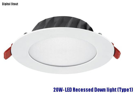 FRATER 20W- LED Recessed Down light (Type1)