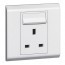 LEGRAND 13A SINGLE SWITCHED SOCKET + LED Part No: 617042