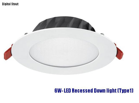 FRATER 6W- LED Recessed Down light (Type1)