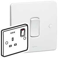LEGRAND 730061 13A DP 1G SWITCHED SOCKET+LED Synergy White