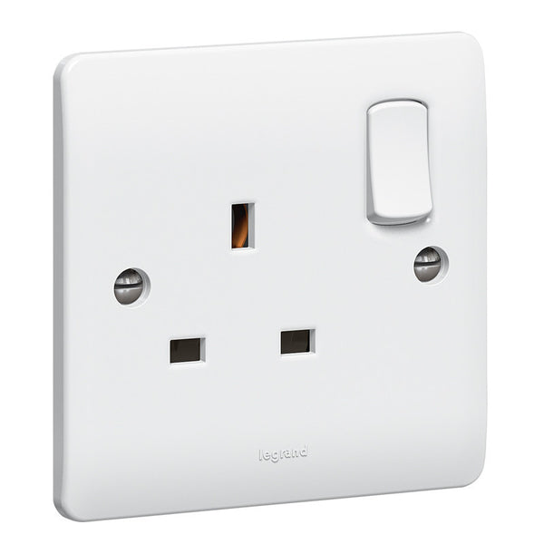 LEGRAND 730066 13A SINGLE SWITCHED SOCKET Synergy White
