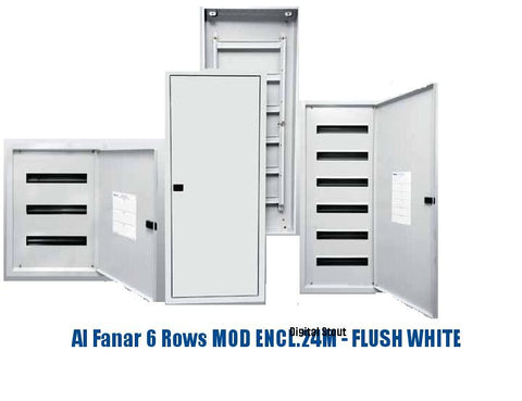 Al Fanar 6 Rows MOD ENCL.24M - FLUSH WHITE - Digital Stout