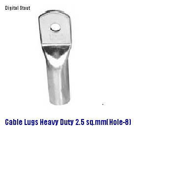 Cable Lugs Heavy Duty 2.5 sq.mm (Hole - 8)