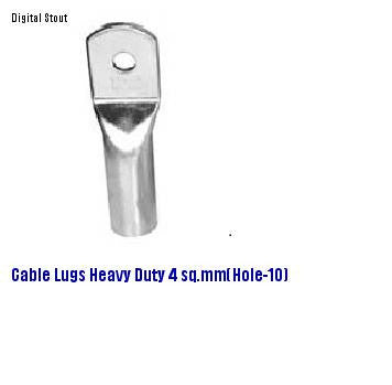 Cable Lugs Heavy Duty 4 sq.mm (Hole - 10)