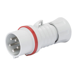 GEWISS STRAIGHT CONNECTOR - 3P+N+E 32A -RED