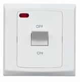 MK S5105WHI 32A DP Switch with Neon